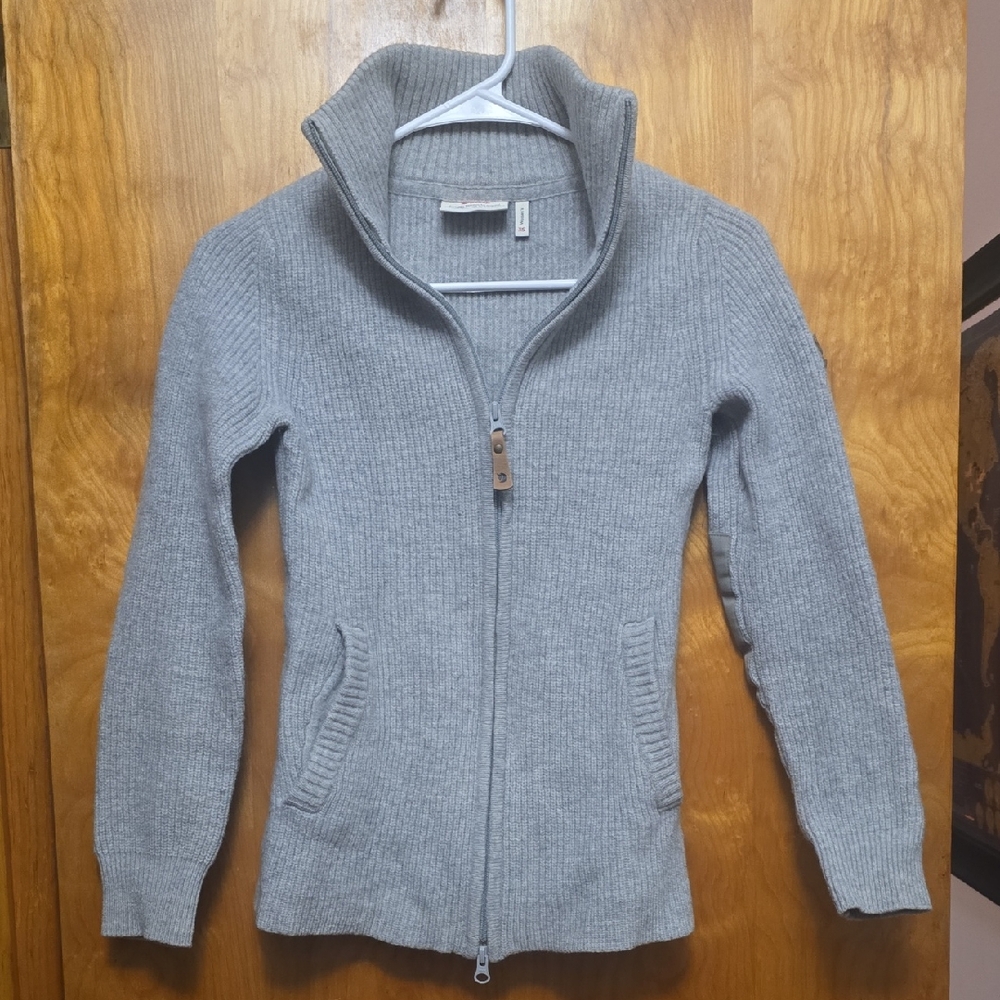 Fjallraven Light Gray Ribbed Sweater Xs